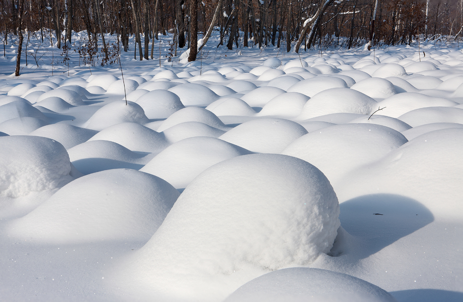 黑龙江省双鸭山市饶河雪景